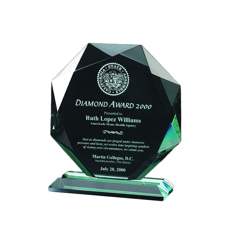 Jade Glass Octagon Thick