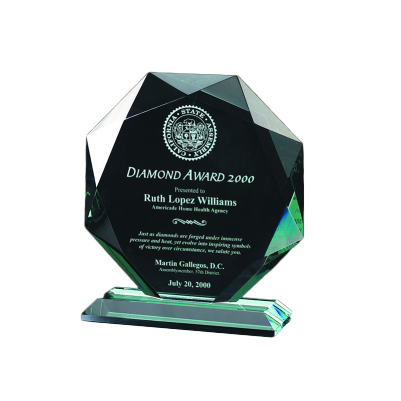 Jade Glass Octagon Thick