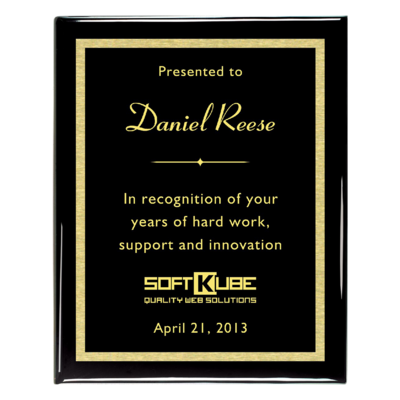 Piano Finish Plaque (Black ) Piano Finish Plaque (Black )