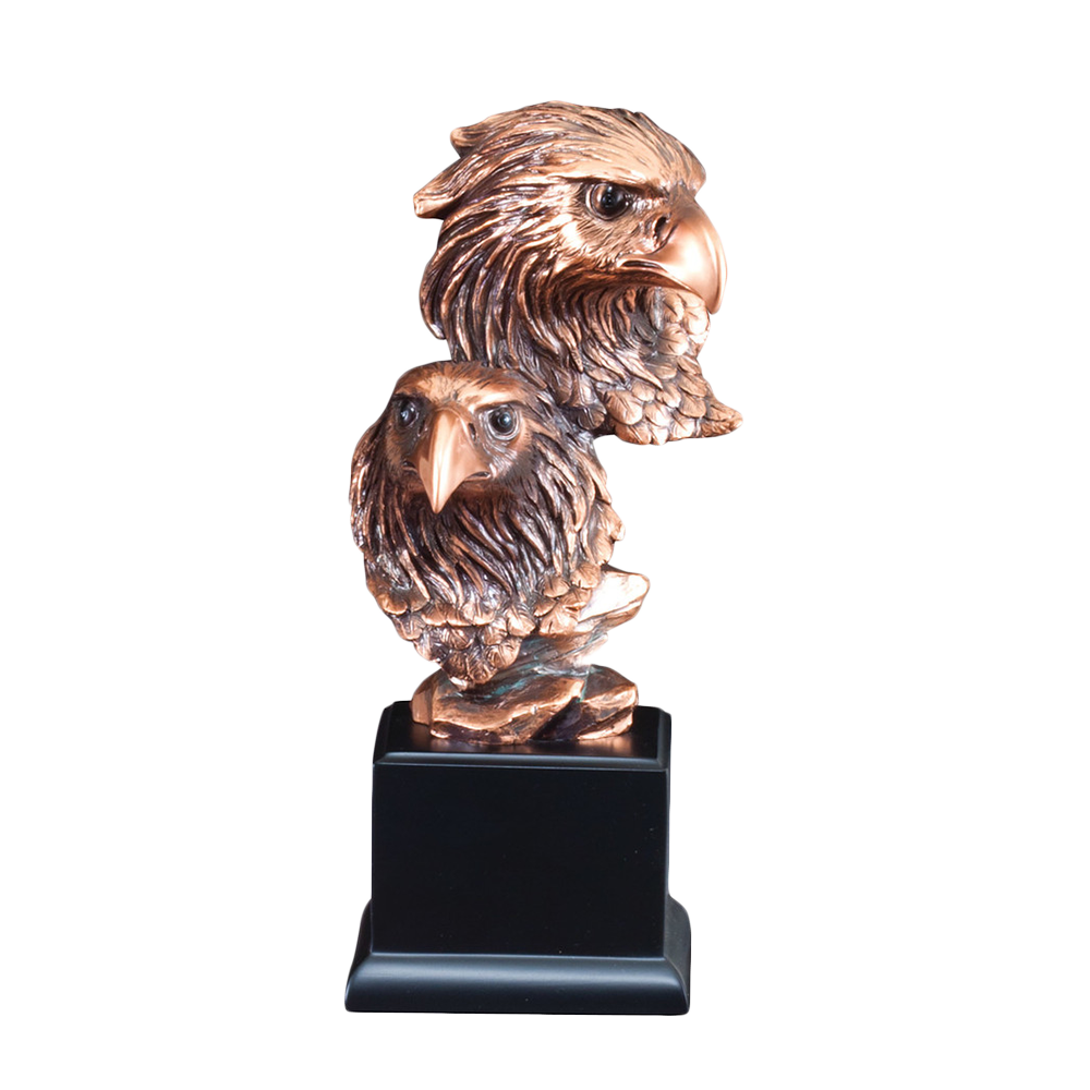Resin Two Eagle Heads
