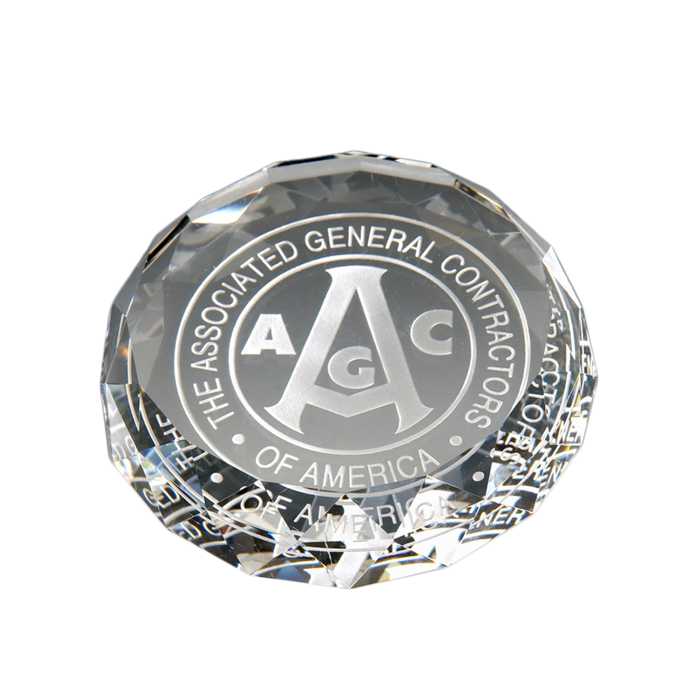 Round Crystal Paperweight