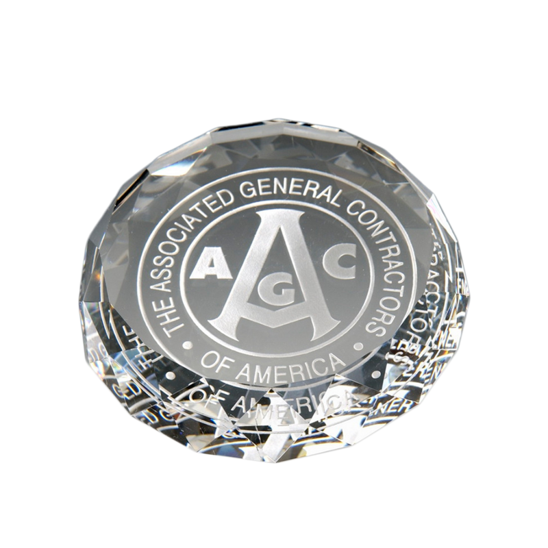 Round Crystal Paperweight