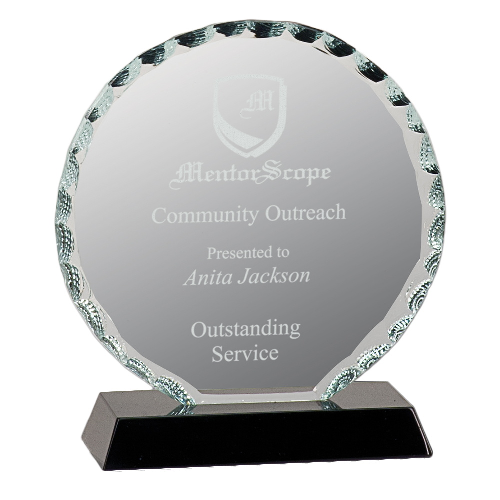 Round Facet Glass Award