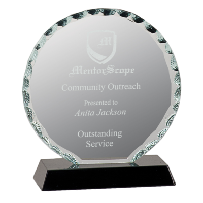 Round Facet Glass Award Round Facet Glass Award