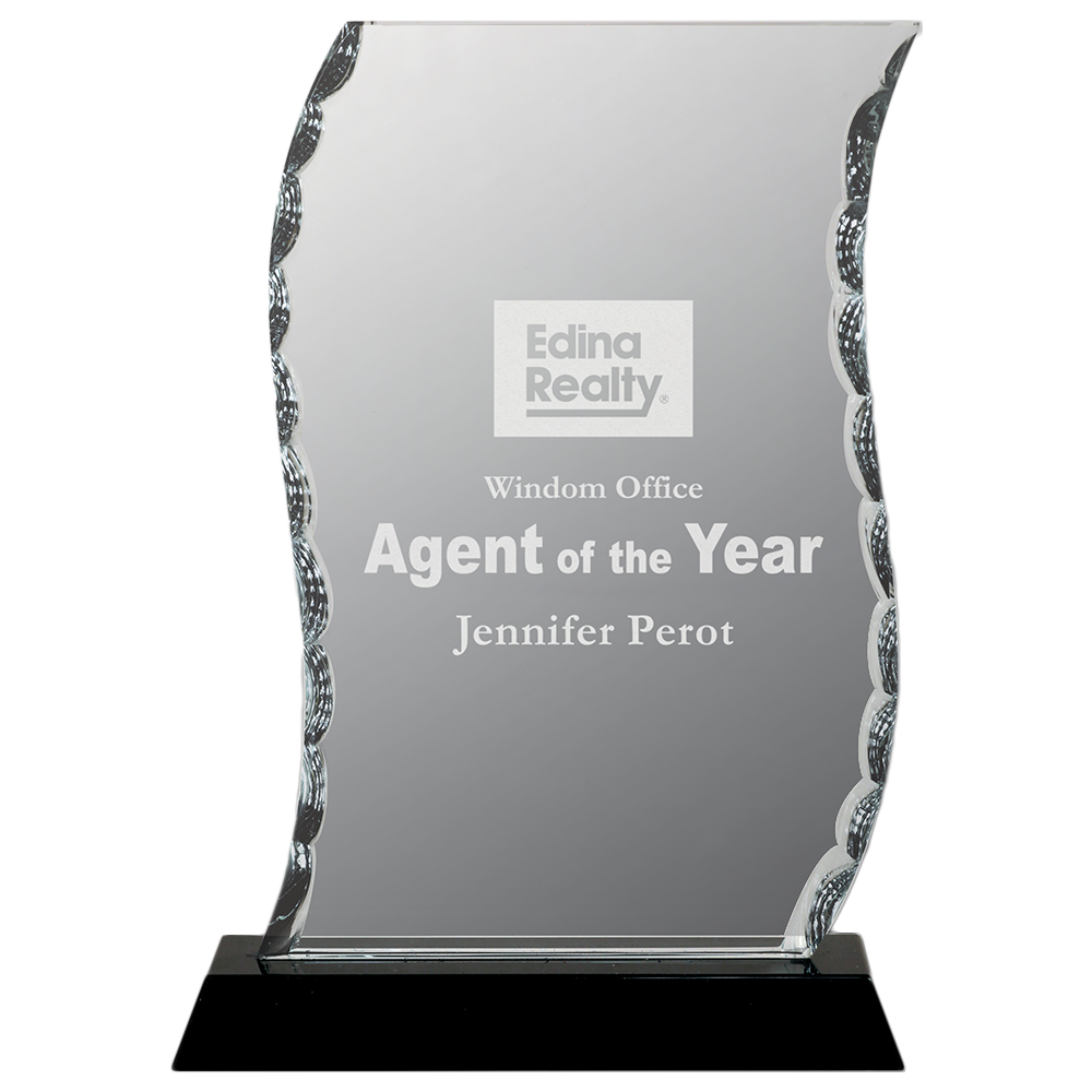 Scroll Facet Glass Award