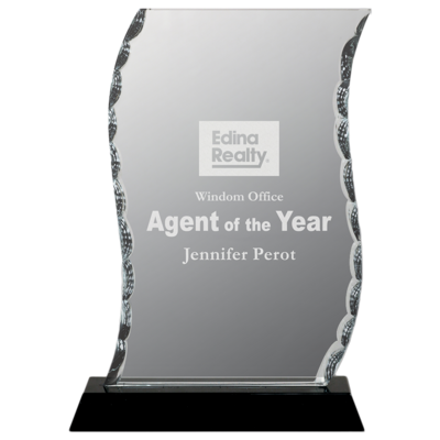 Scroll Facet Glass Award Scroll Facet Glass Award