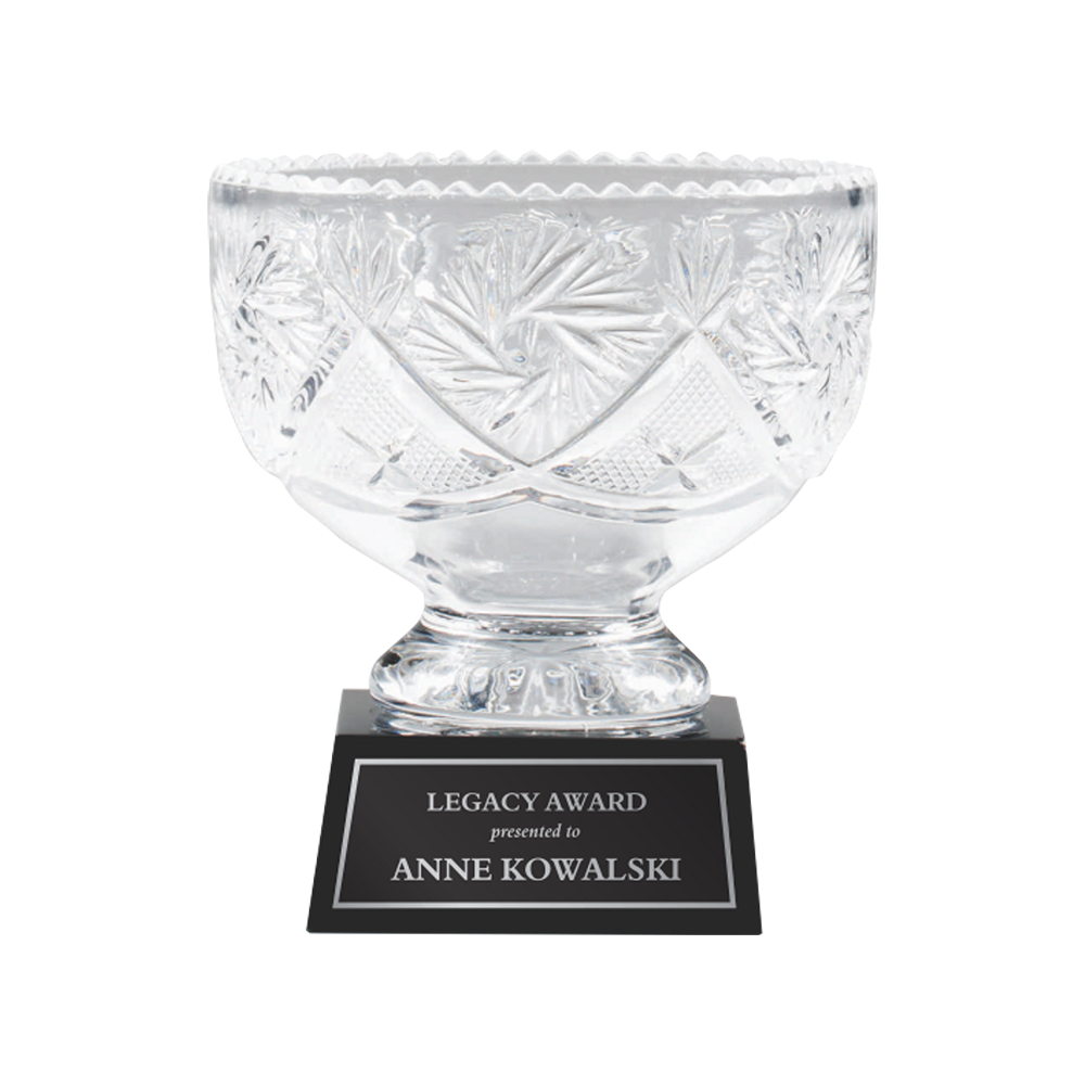 Small Crystal Bowl on Base