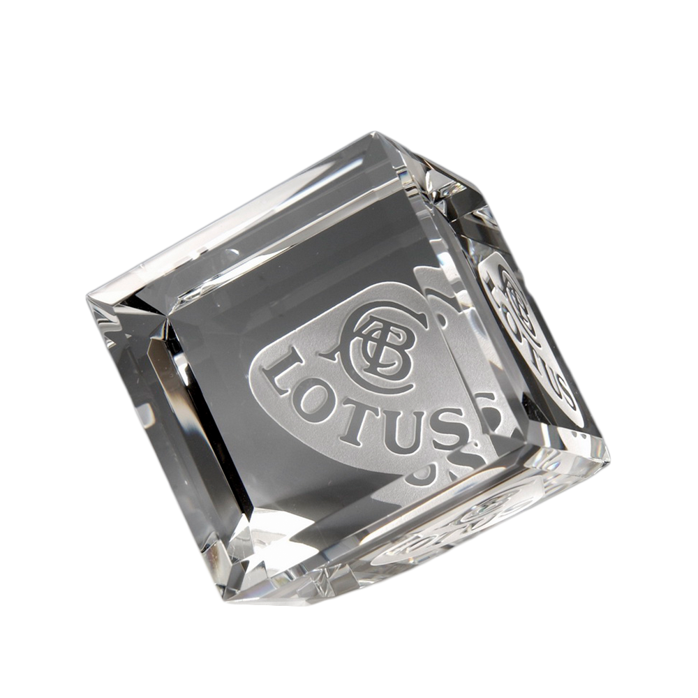 Standing Crystal Cube (Clear)