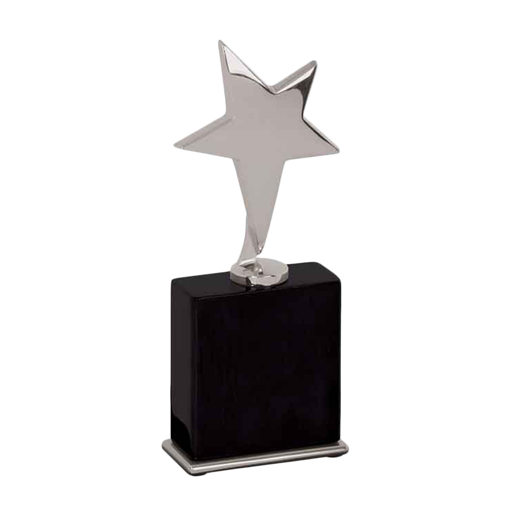 Star Award on Base (Silver & Black)
