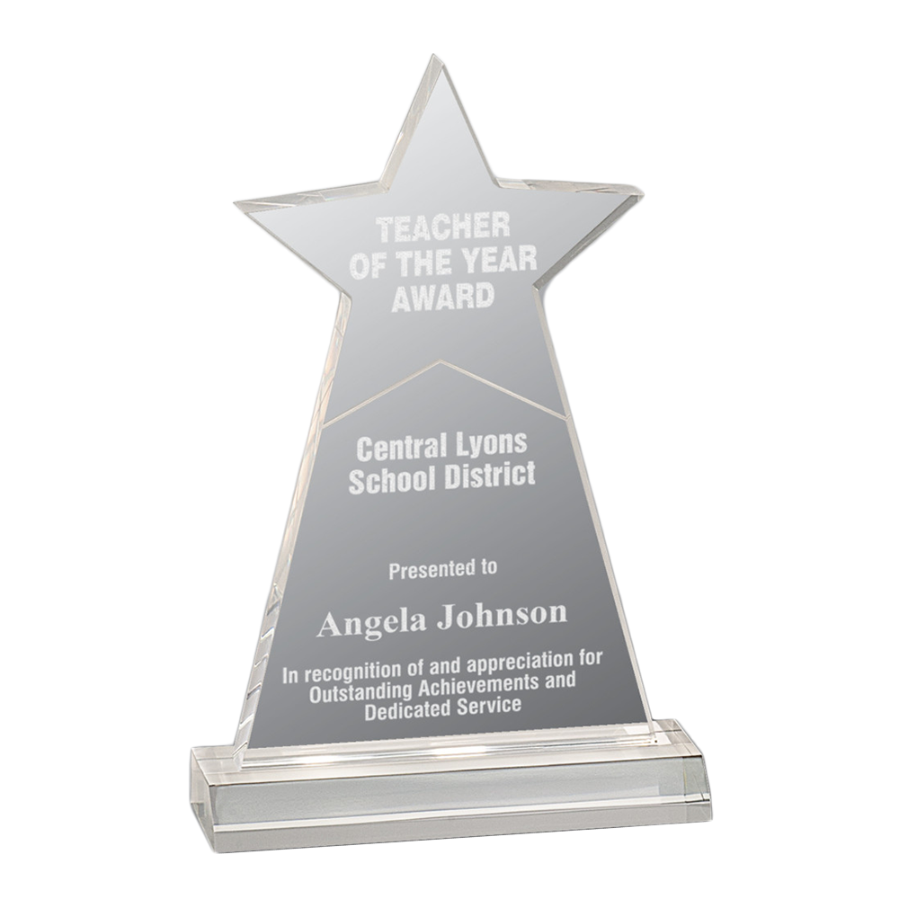 Star Obelisk Acrylic Award