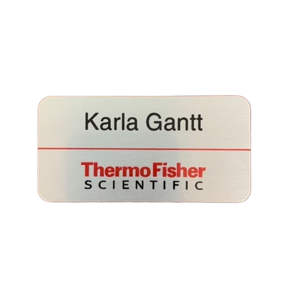 3" x 1.5" Metal Name Badge (Sublimation Print)