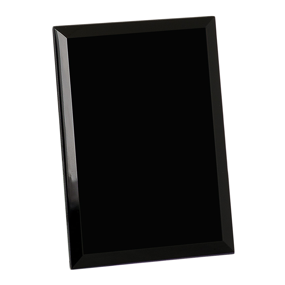 Mirror Glass Plaque (Black)