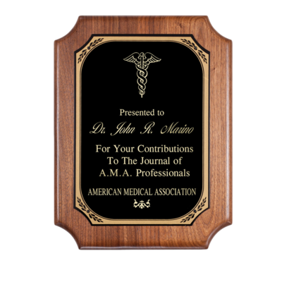 Concave Edge Walnut Plaque Concave Edge Walnut Plaque