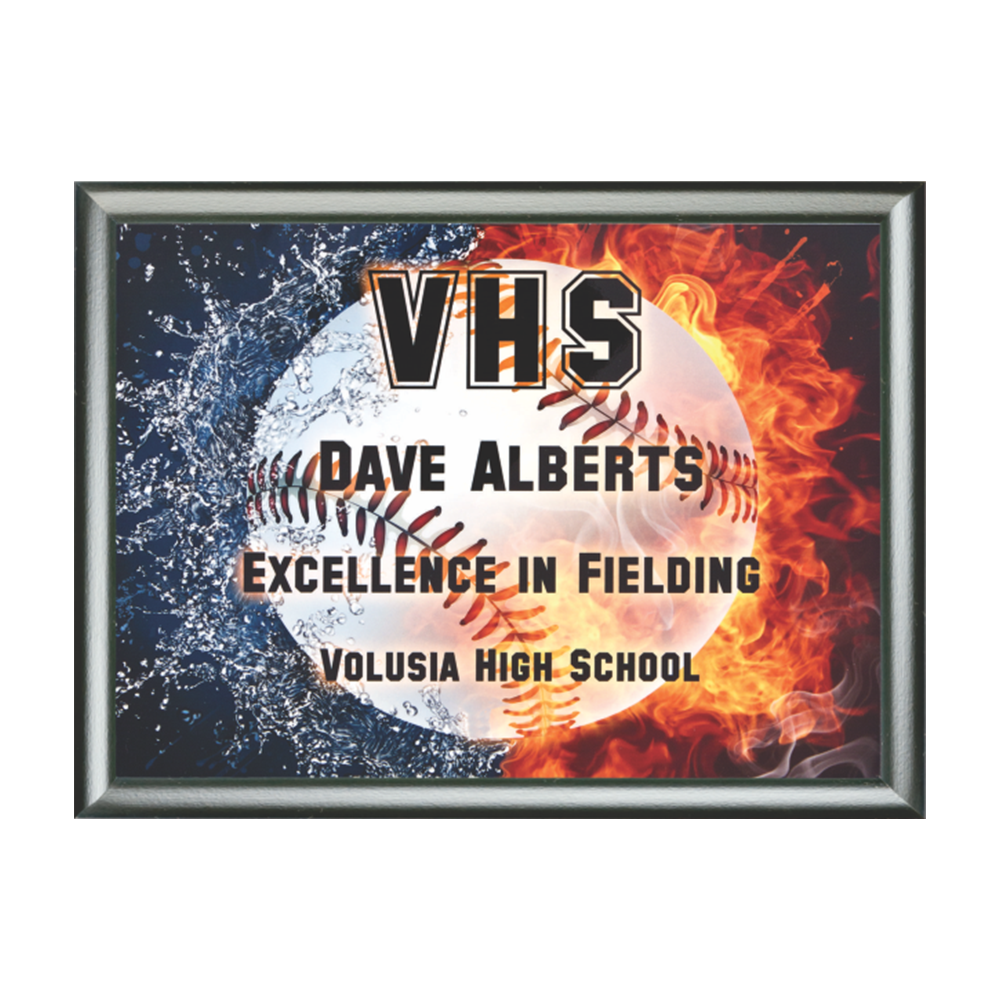 Black Fully Sublimated Plaque