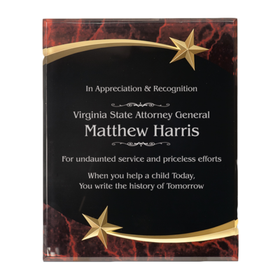 Shooting Star Acrylic Plaque (Red) Shooting Star Acrylic Plaque (Red)