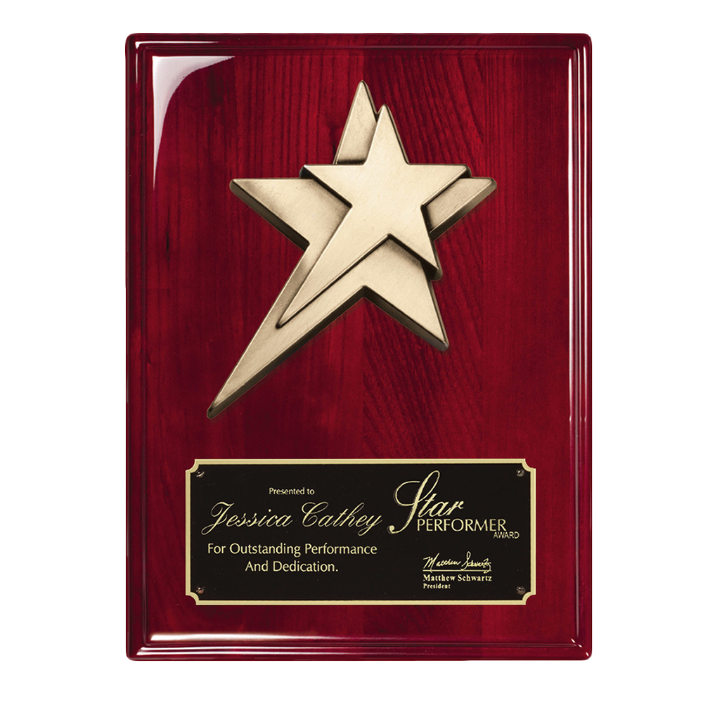 Star Piano Finish Plaque