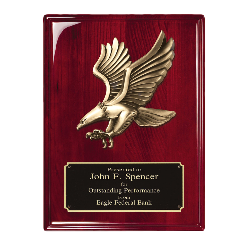 Eagle Piano Finish Plaque