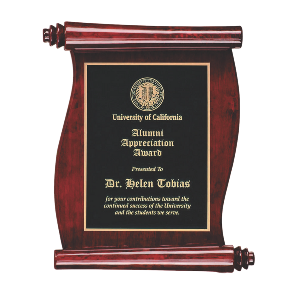Vertical Scroll Plaque