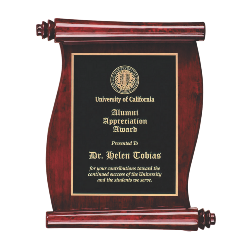 Vertical Scroll Plaque