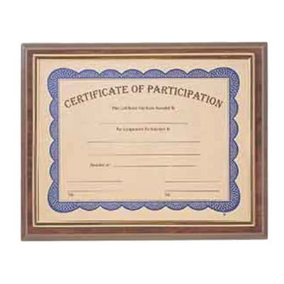 Slide-In Certificate Holder Slide-In Certificate Holder