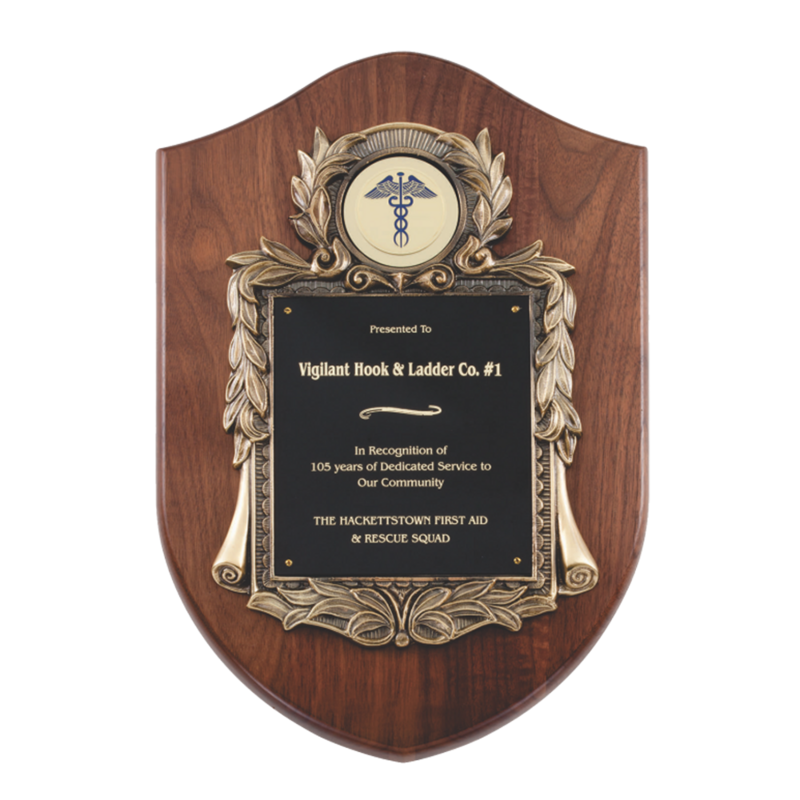Walnut Shield Plaque