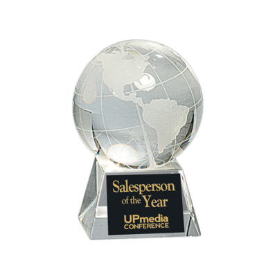 Crystal Spinning Globe on Base Crystal Spinning Globe on Base