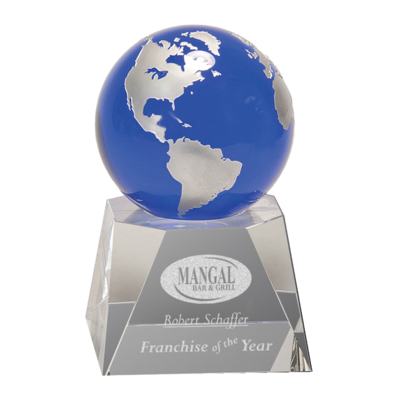 Blue Crystal Globe Award Blue Crystal Globe Award