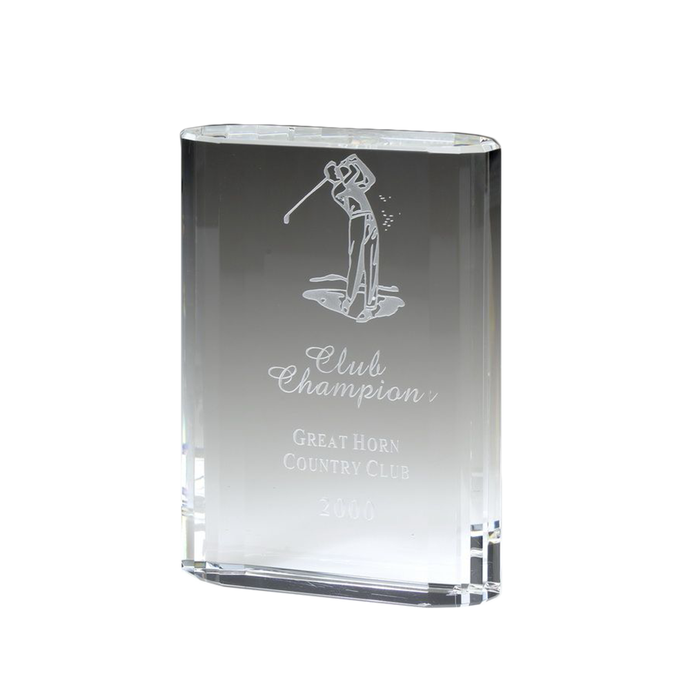 Optic Crystal Rounded Block