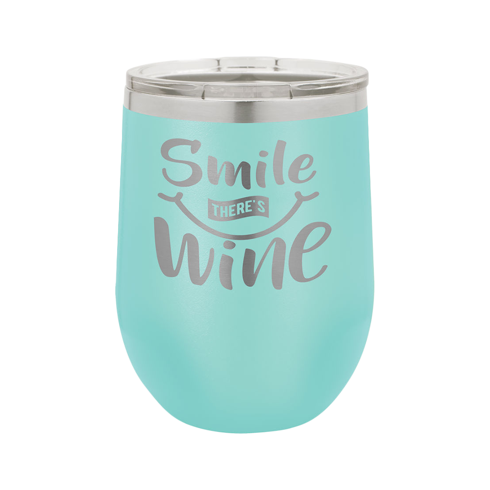12 Oz. Wine Tumbler (Teal)