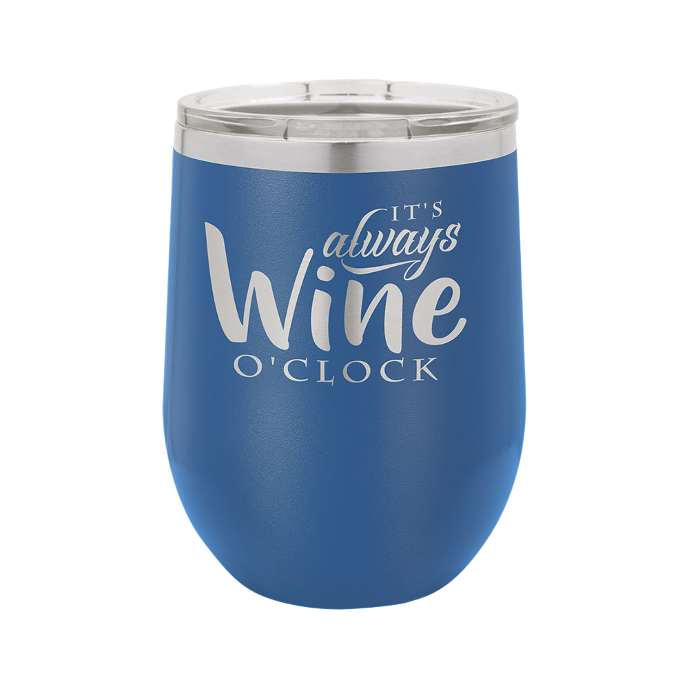 12 Oz. Wine Tumbler (Royal Blue)