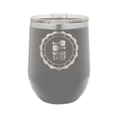 12 Oz. Wine Tumbler (Dark Gray) 12 Oz. Wine Tumbler (Dark Gray)