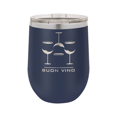 12 Oz. Wine Tumbler (Navy Blue) 12 Oz. Wine Tumbler (Navy Blue)