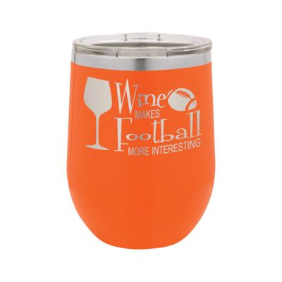 12 Oz. Wine Tumbler (Orange) 12 Oz. Wine Tumbler (Orange)
