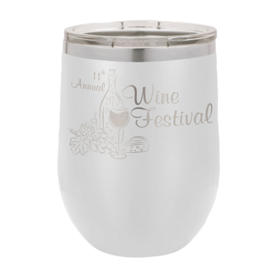 12 Oz. Wine Tumbler (White) 12 Oz. Wine Tumbler (White)
