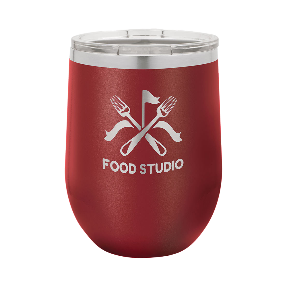 12 Oz. Wine Tumbler (Maroon)