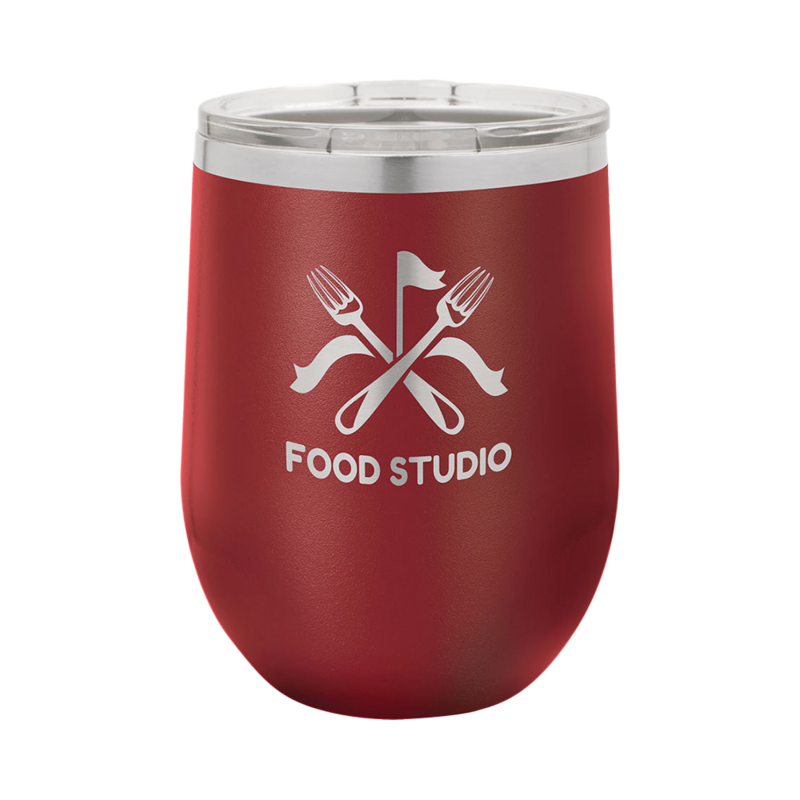 12 Oz. Wine Tumbler (Maroon)