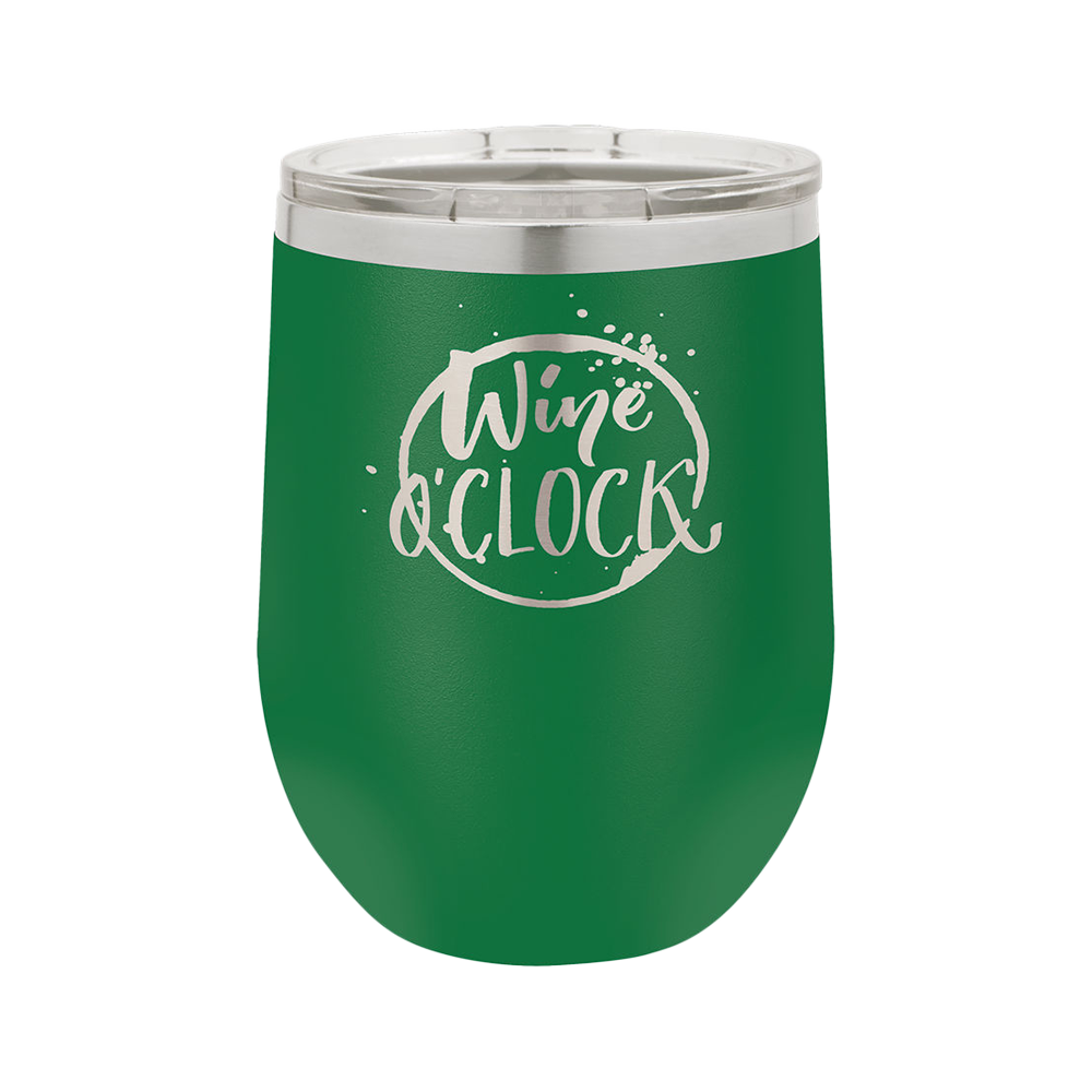 12 Oz. Wine Tumbler (Green)