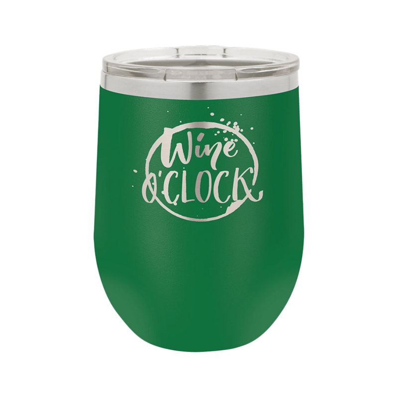 12 Oz. Wine Tumbler (Green)