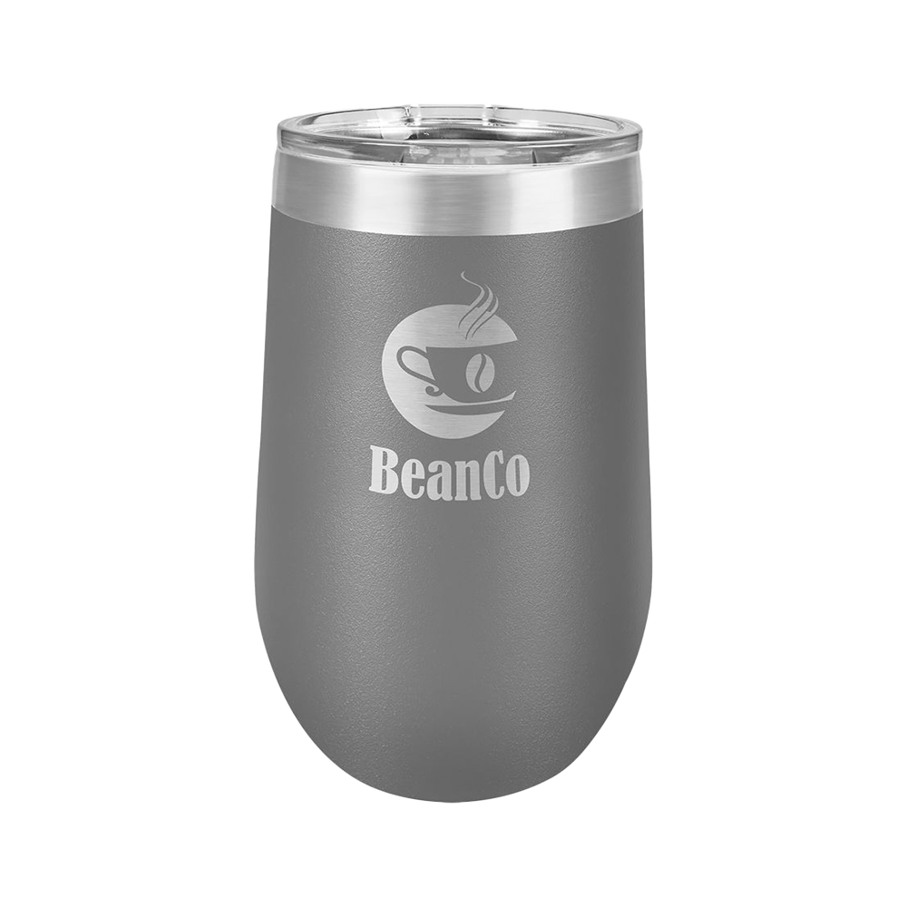 16 oz. Wine Tumbler (Dark Gray)