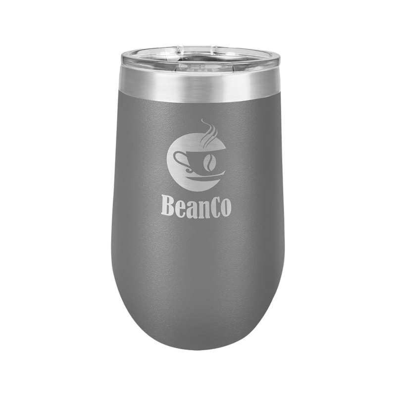 16 oz. Wine Tumbler (Dark Gray)