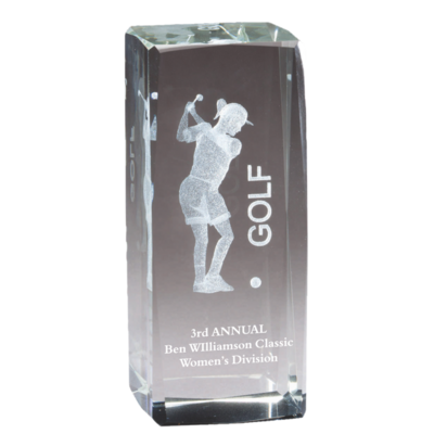 3D Crystal Golfer (Female) 3D Crystal Golfer (Female)