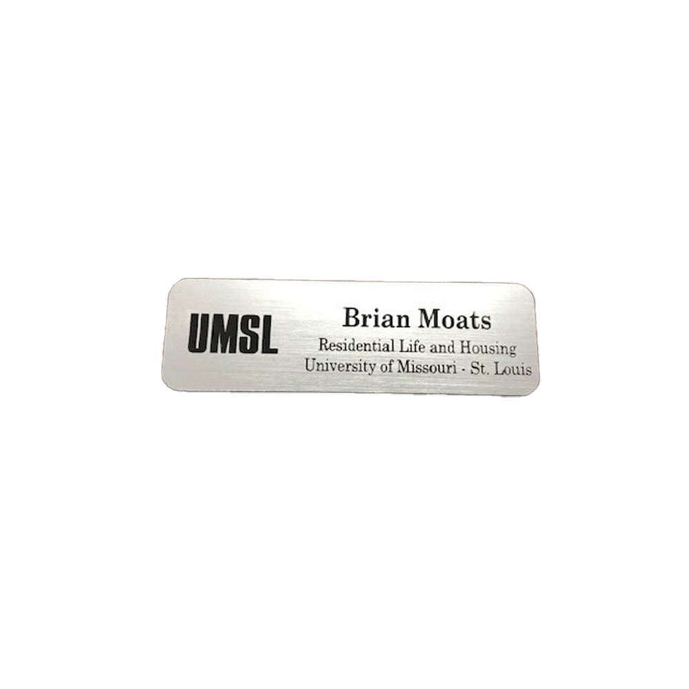 3" x 1" Plastic Name Badge (Laser Engraved)