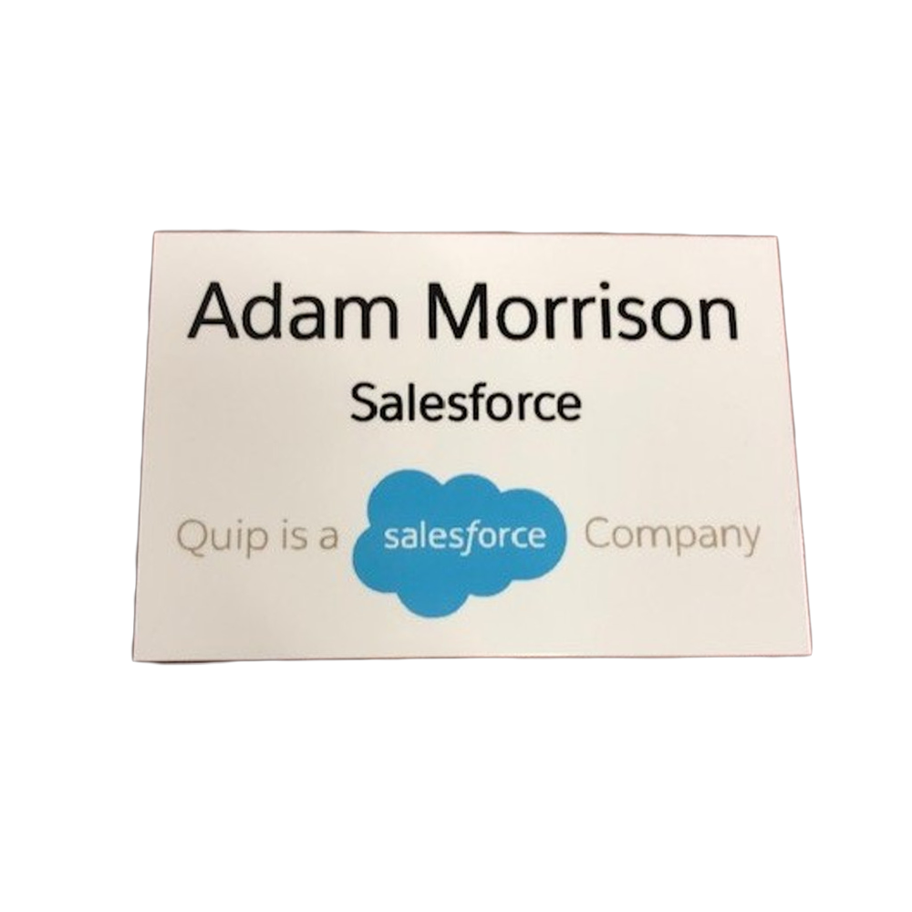 3" x 2" Metal Name Badge (UV Digital Print)