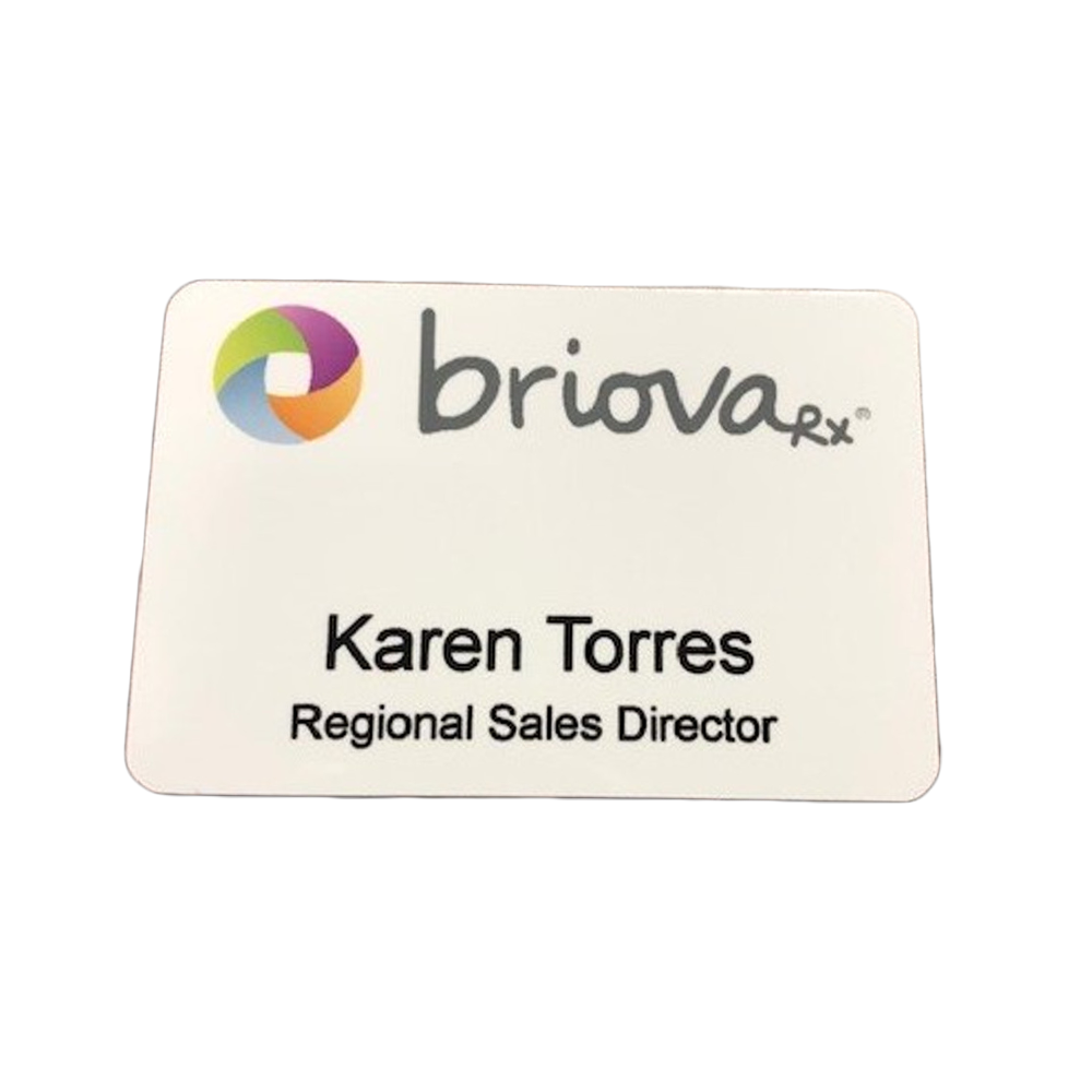 3" x 2" Metal Name Badge (Sublimation Print)