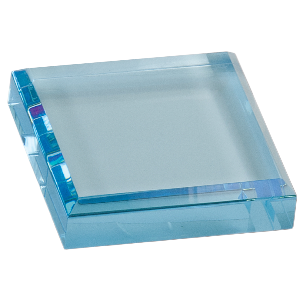 Paperweight (Blue) Acrylic  3" x 3"