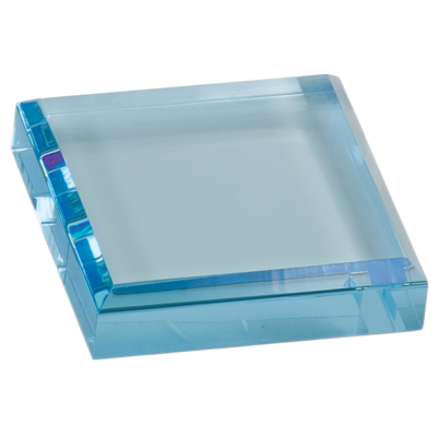 Paperweight (Blue) Acrylic  3 Paperweight (Blue) Acrylic  3" x 3"