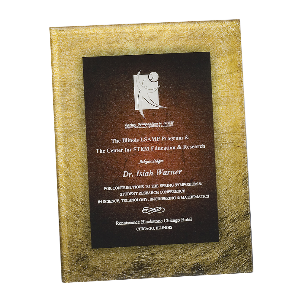 Artistic Acrylic Plaque (Gold & Burgundy)