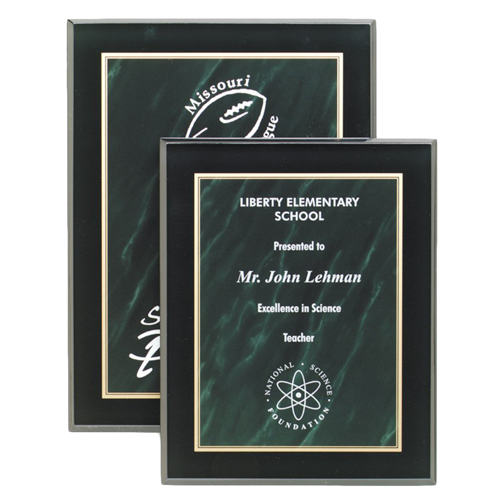 Marble Acrylic Plaque (Green)