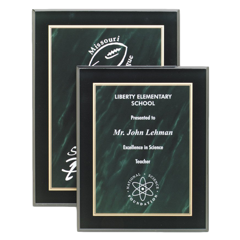 Marble Acrylic Plaque (Green)