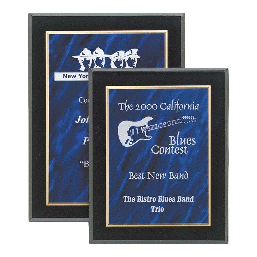 Marble Acrylic Plaque (Blue)